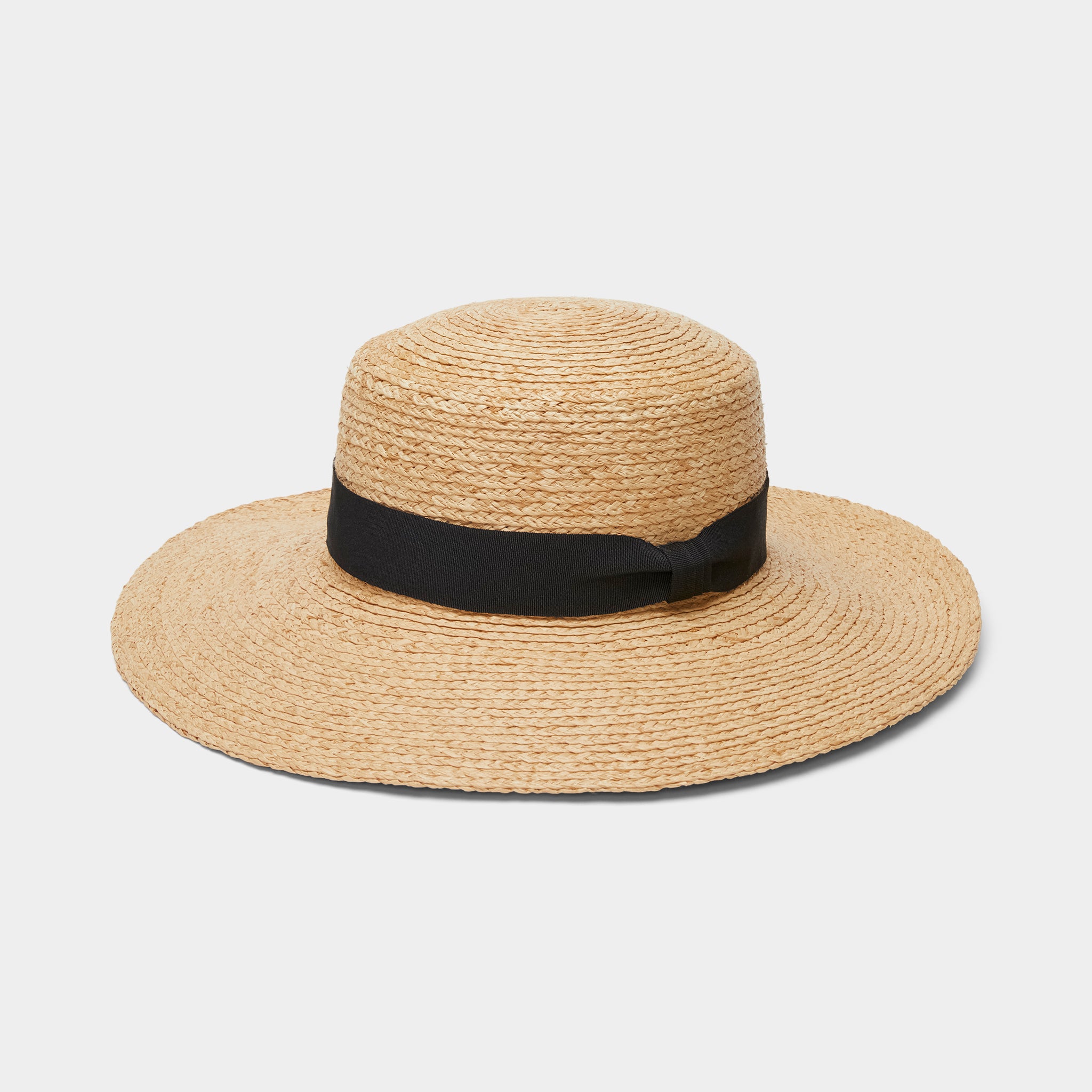 Straw Wide Brimmed Sun Hat - Main Image