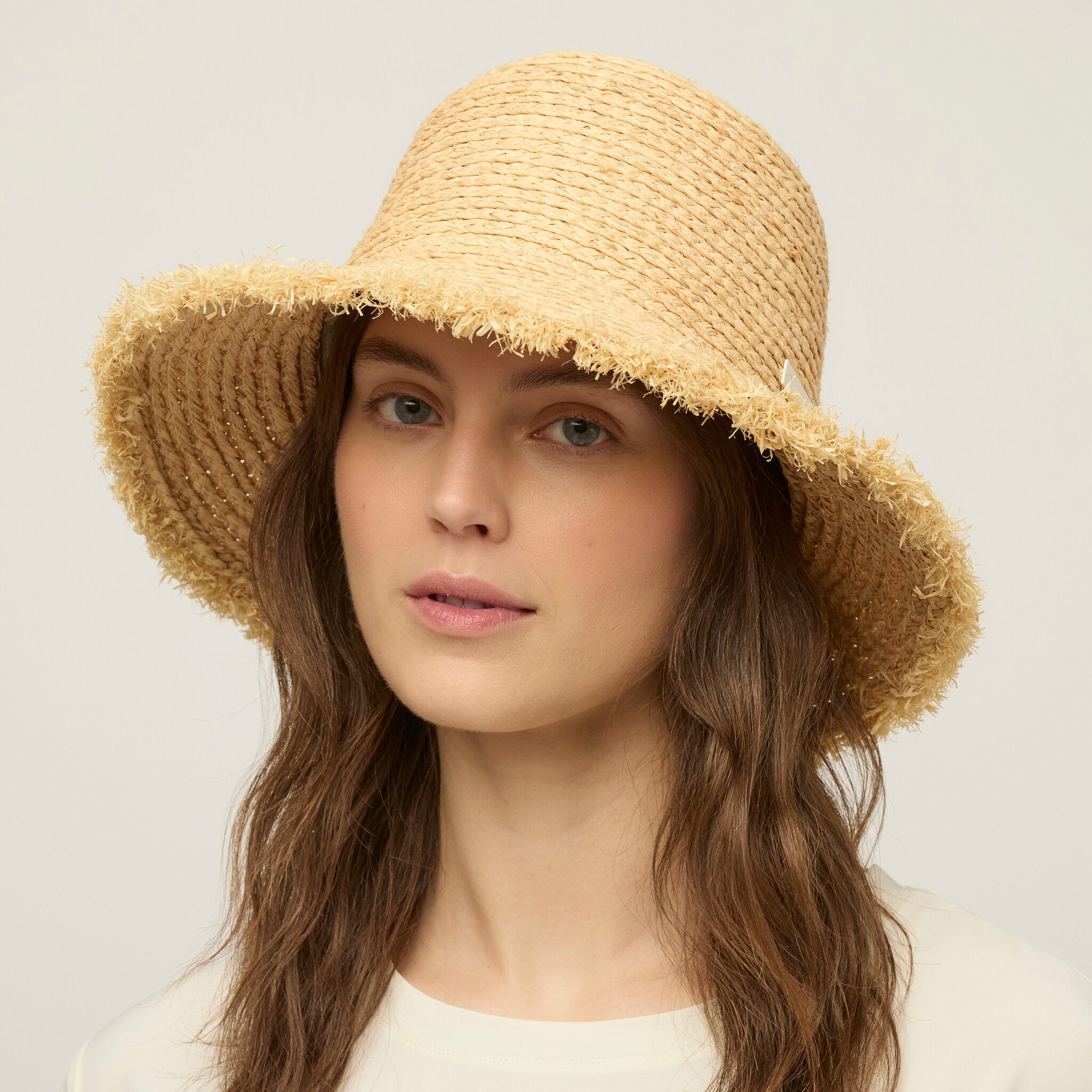 Straw Fringe Sun Hat - Main Image