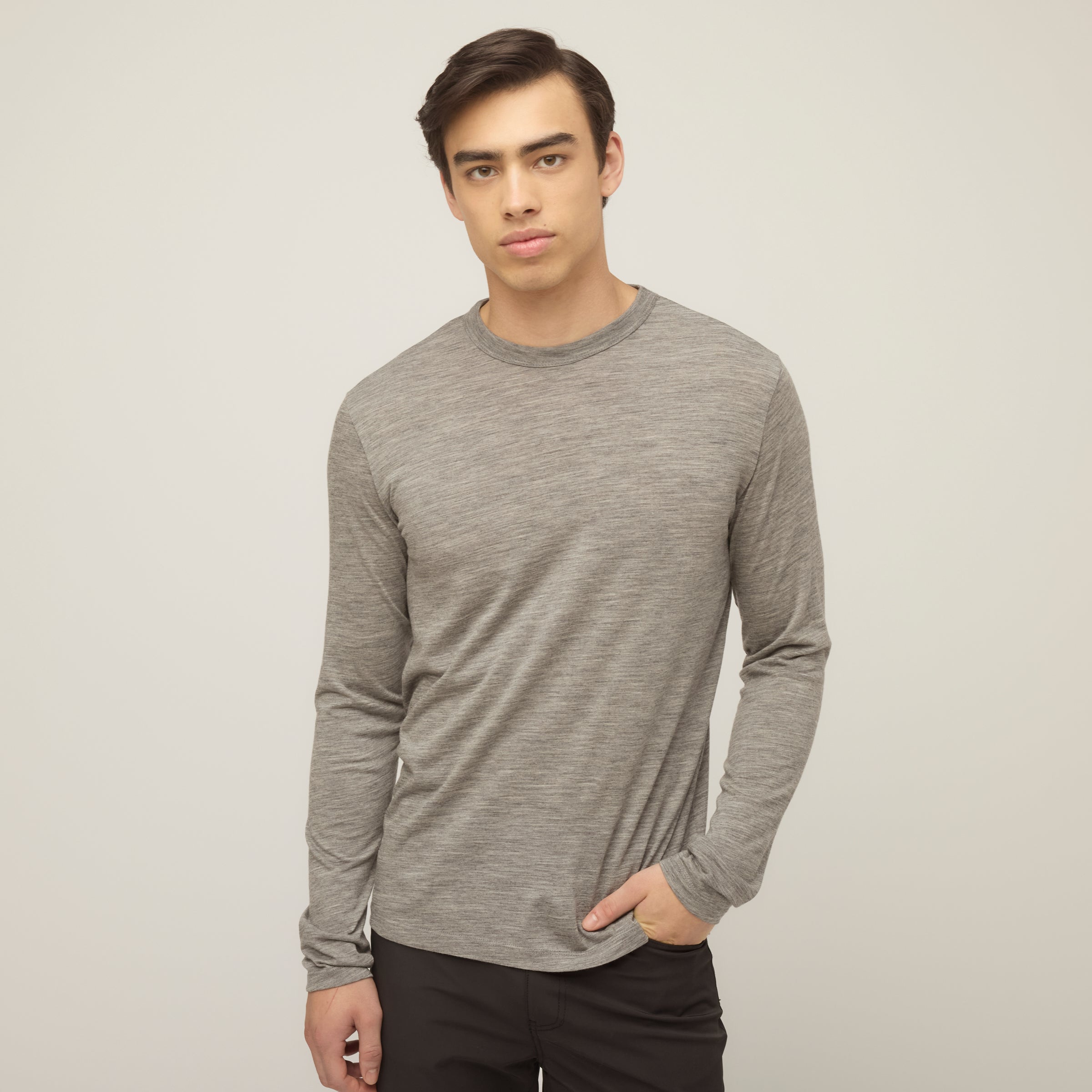 トップス ONC MERINO Longsleeve t-shirt ICE GRAY 4 メリノウール ロングスリーブ Tシャツ / ICE GRAY / ONC MERINO