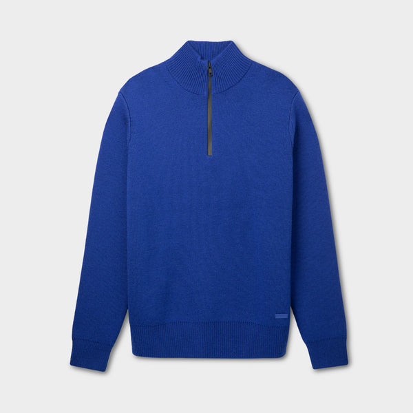 トップス YLEVE / WOOL KNIT FULL ZIP PULL OVER M05SW3007_COBALT_BLUE_1_grande