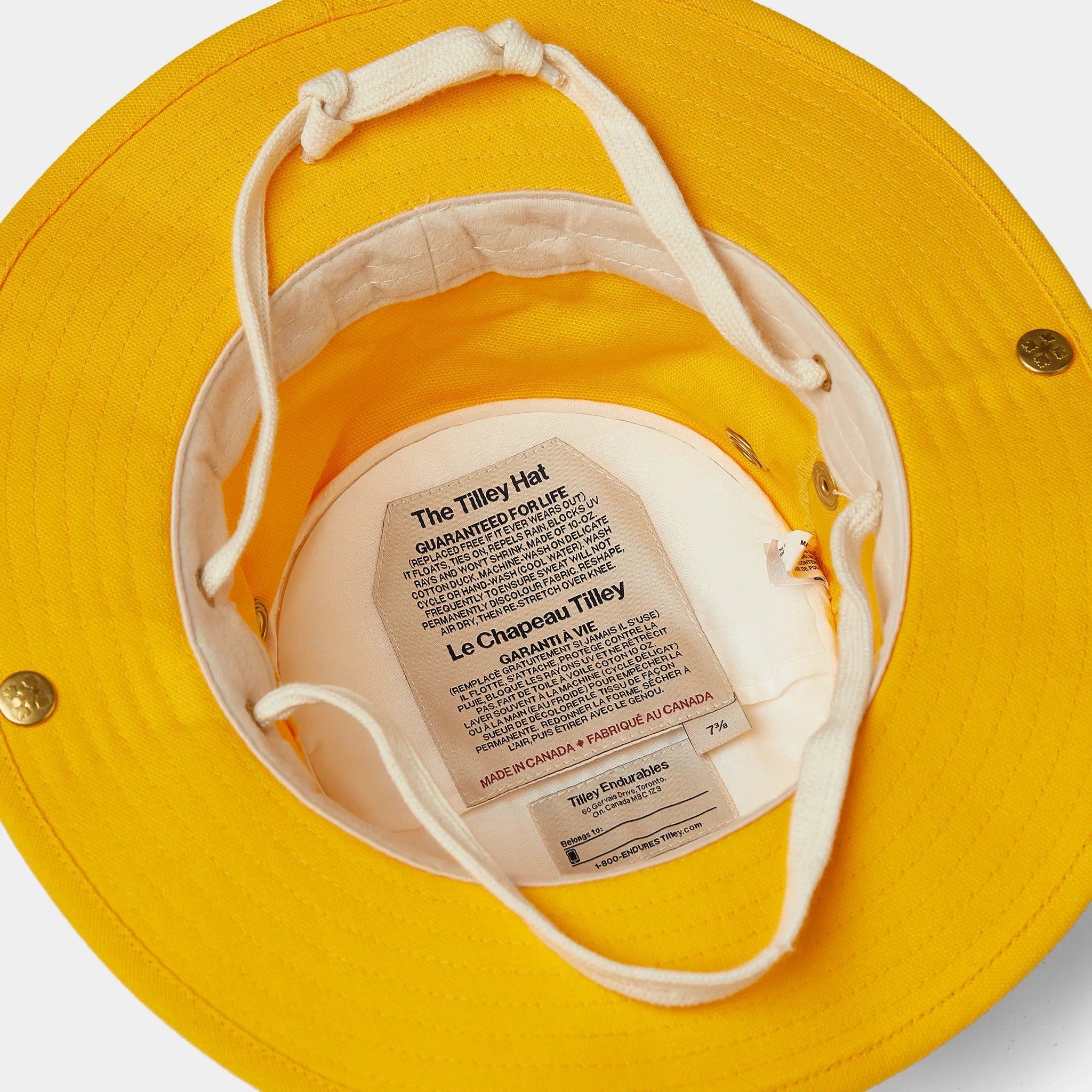 Tilley hat top string instructions